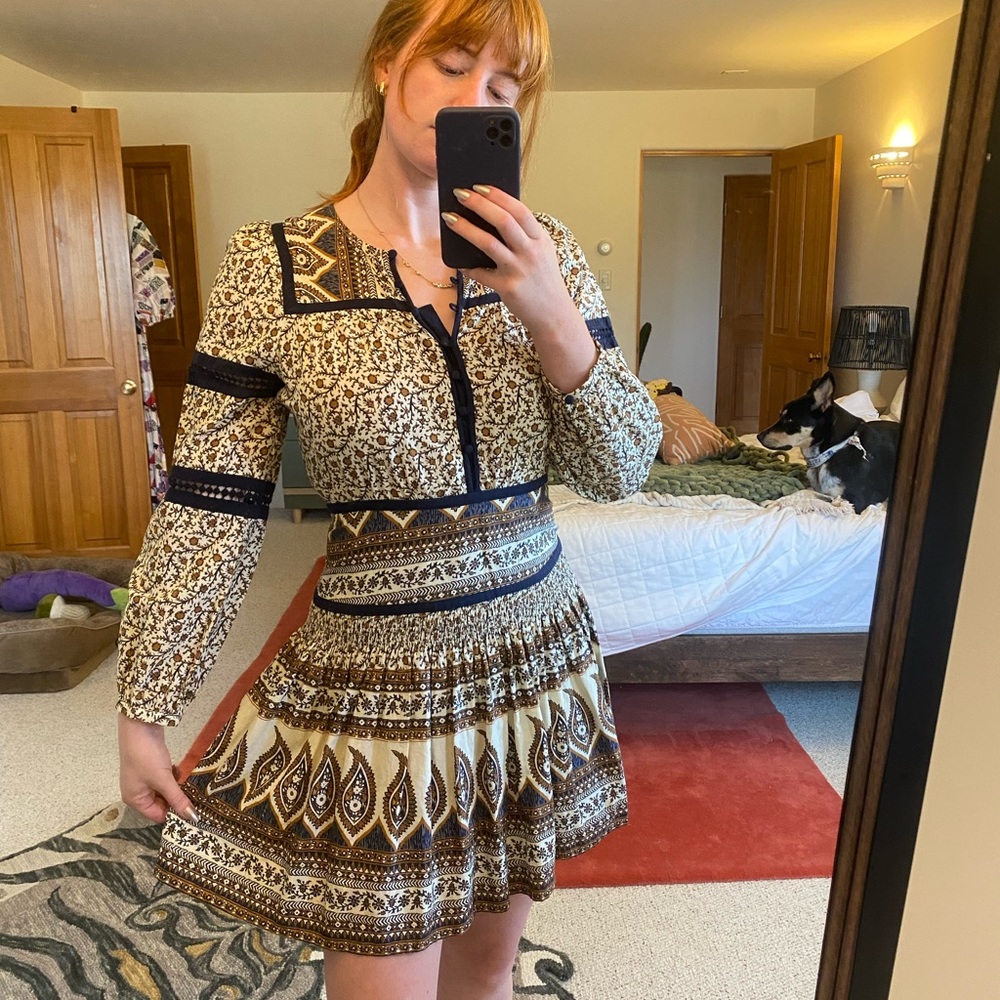 Sea New York Gemma Peasant Dress